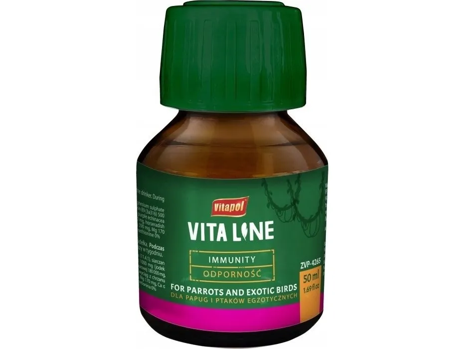 Vitapol Vitaline for immunity til eksotiske fugle 50ml