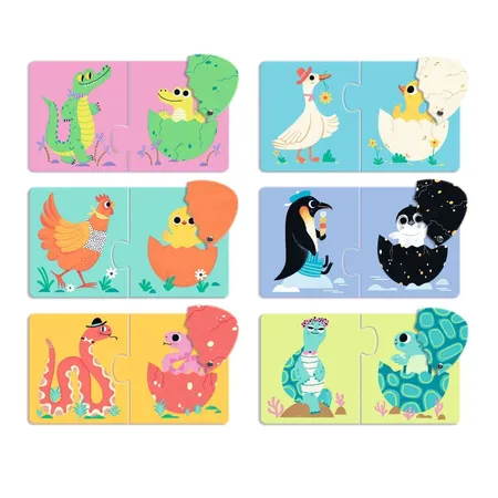 Djeco Lernspiele: Puzzle duo: Eier