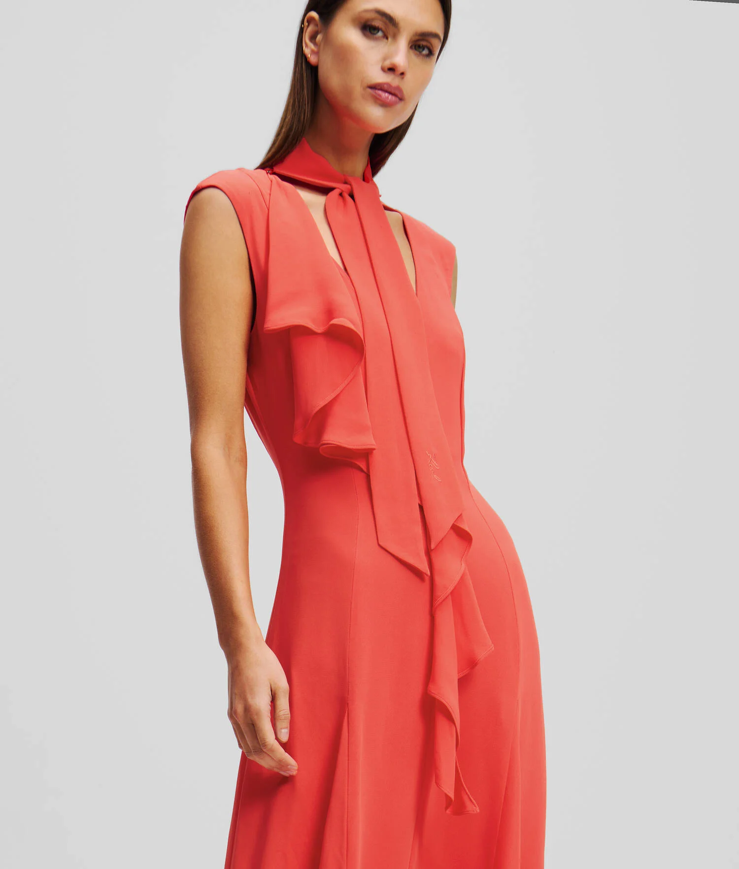 ROBE À VOLANTS - Hibiscus