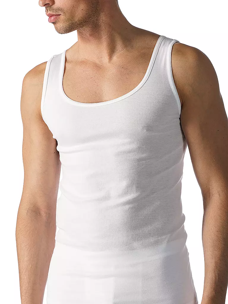 MEY Athletic Shirt Casual Cotton Weiss weiss