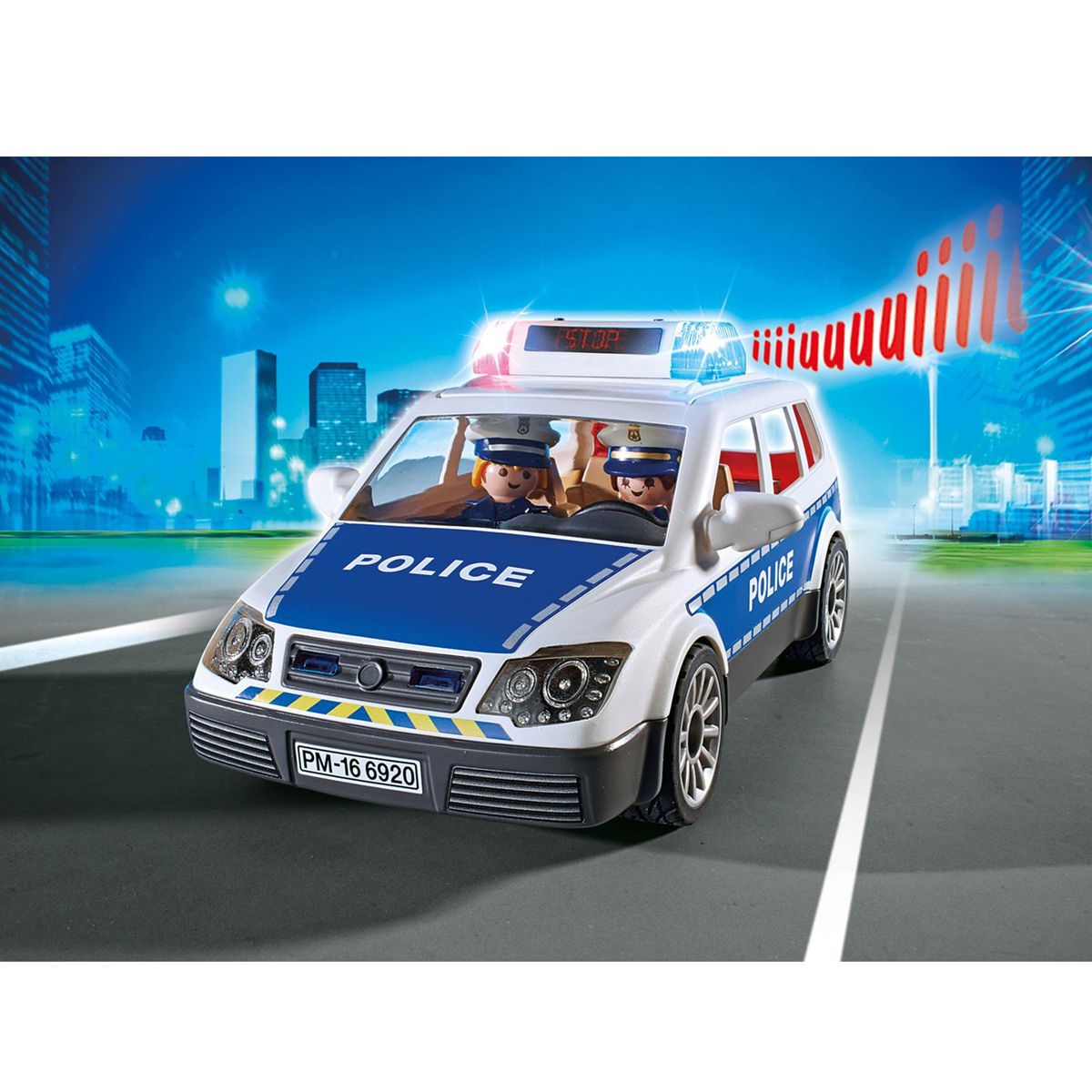 Voiture de policiers avec gyrophare Playmobil City Action 6920