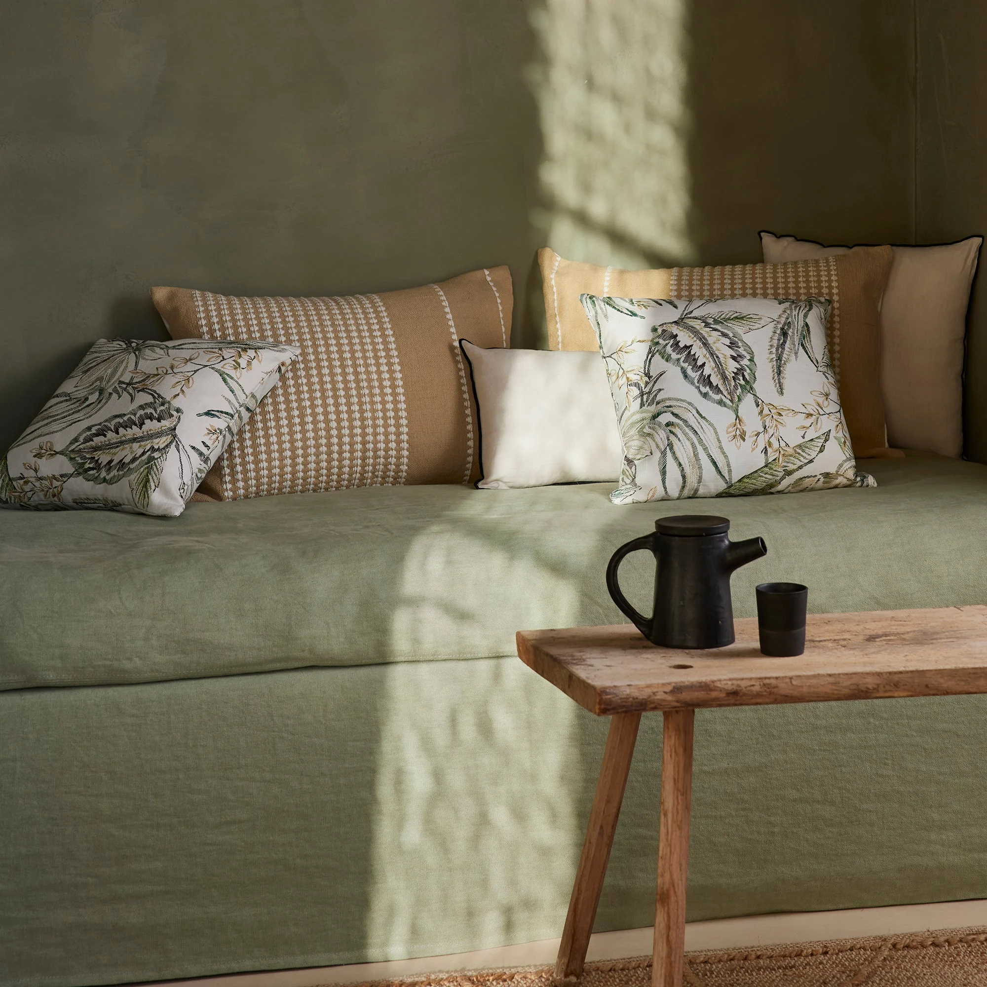 KELADY - Housse de coussin | Vert