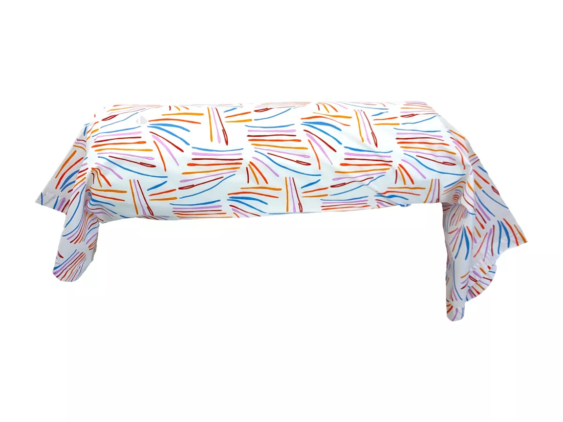 Taie de traversin 140x43 cm coton PERROQUET multicolore Salsa