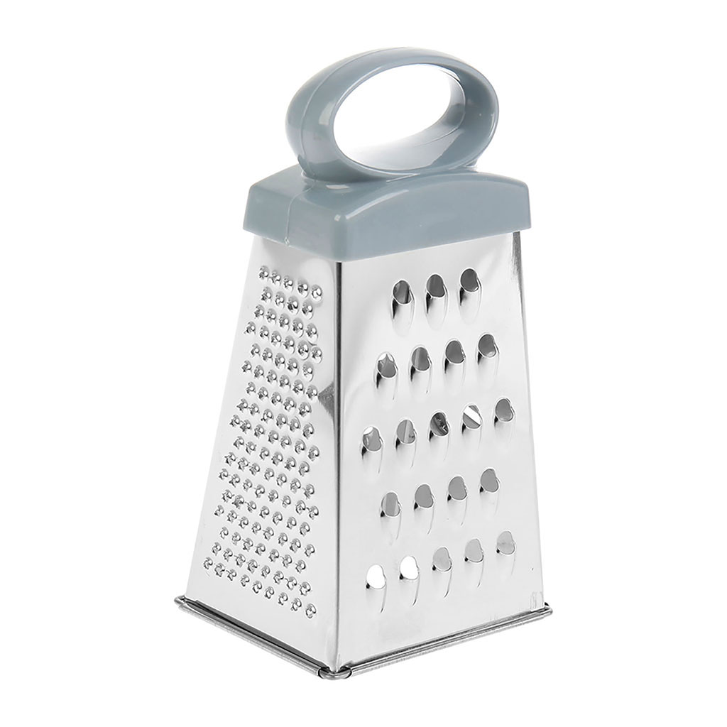 Râpe à fromage multiusages en inox 4 faces