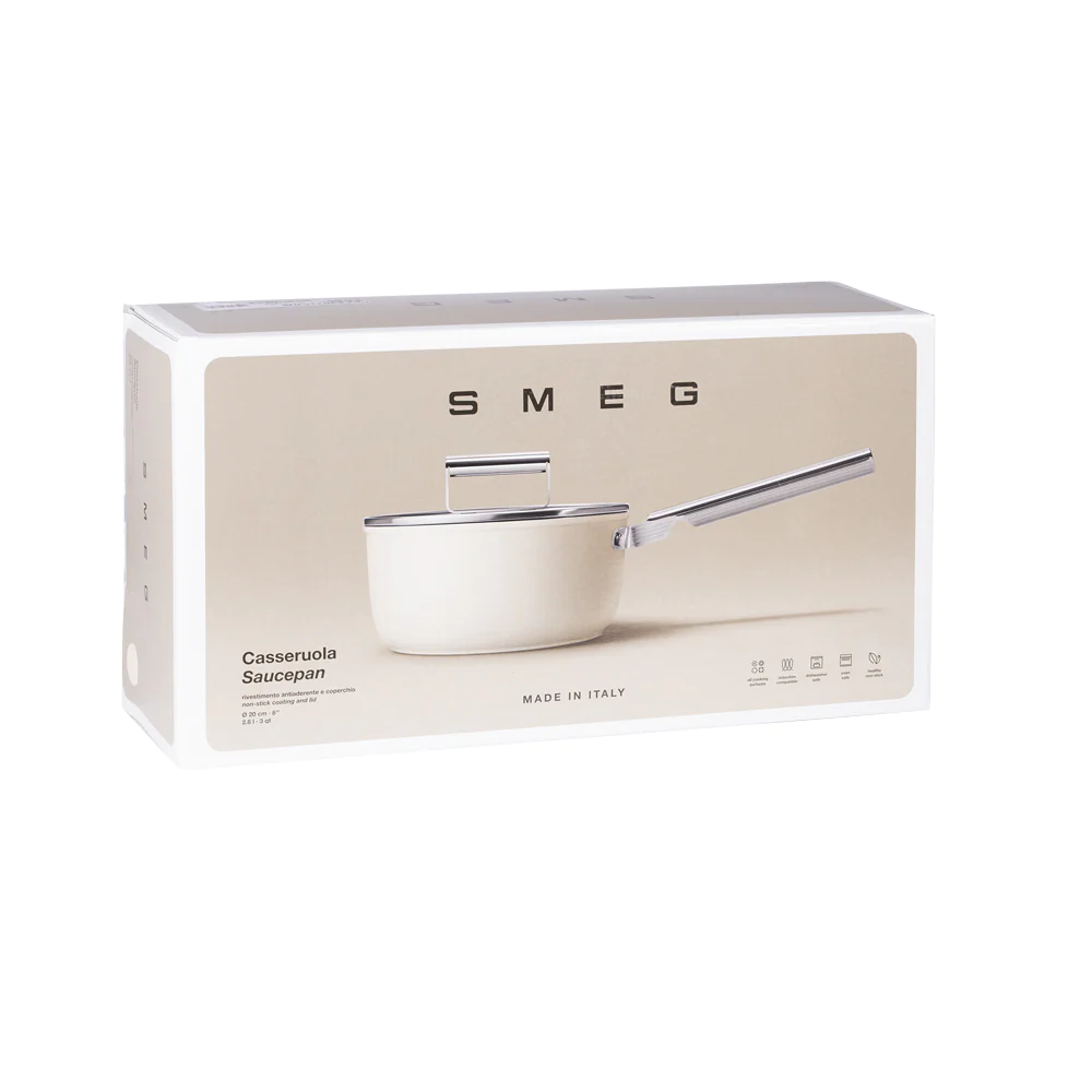 Casserole années 50 20 cm noire Smeg