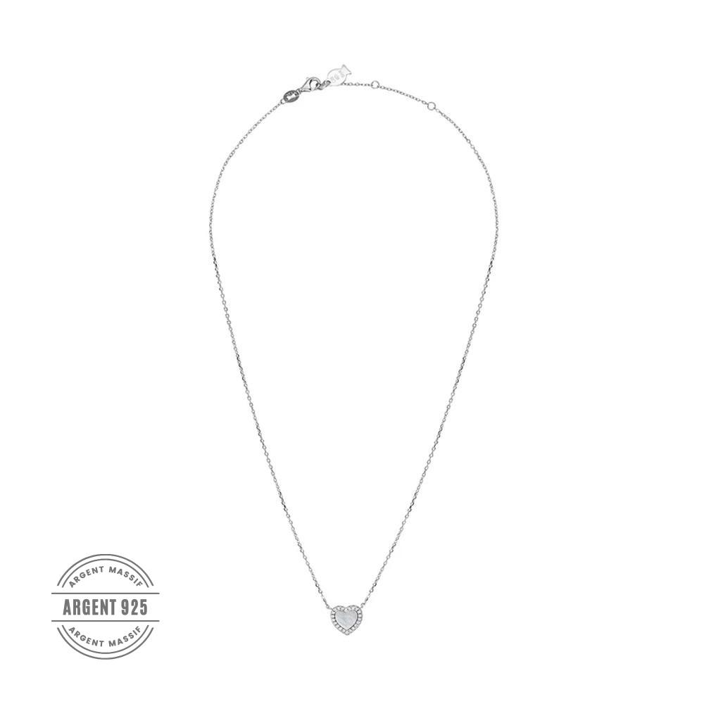 Collier Cœur Blanc Clio Blue Angel