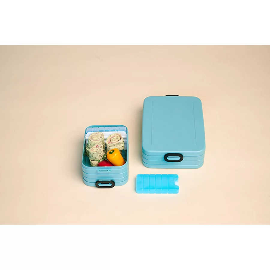 Mepal Lunchboxen Large Midi Flat Take a Break 3er Set türkis
