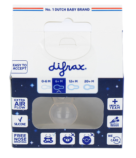 Difrax Fopspeen Natural 6  Maanden 1ST