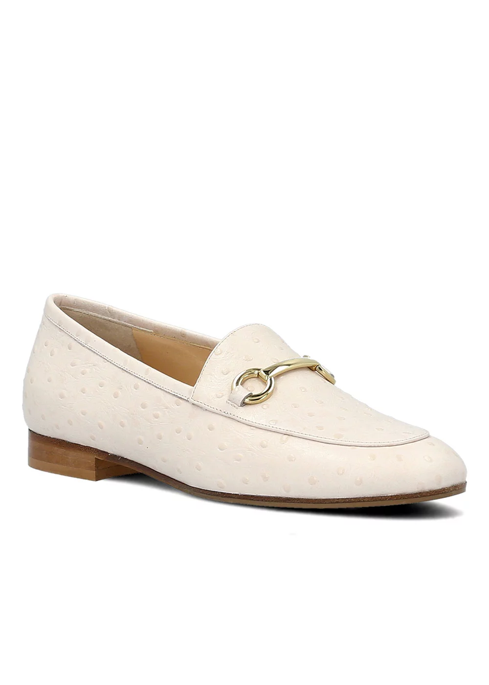 MOCASSIN LA HAVANE IMPRESSION AUTRUCHE NATUREL