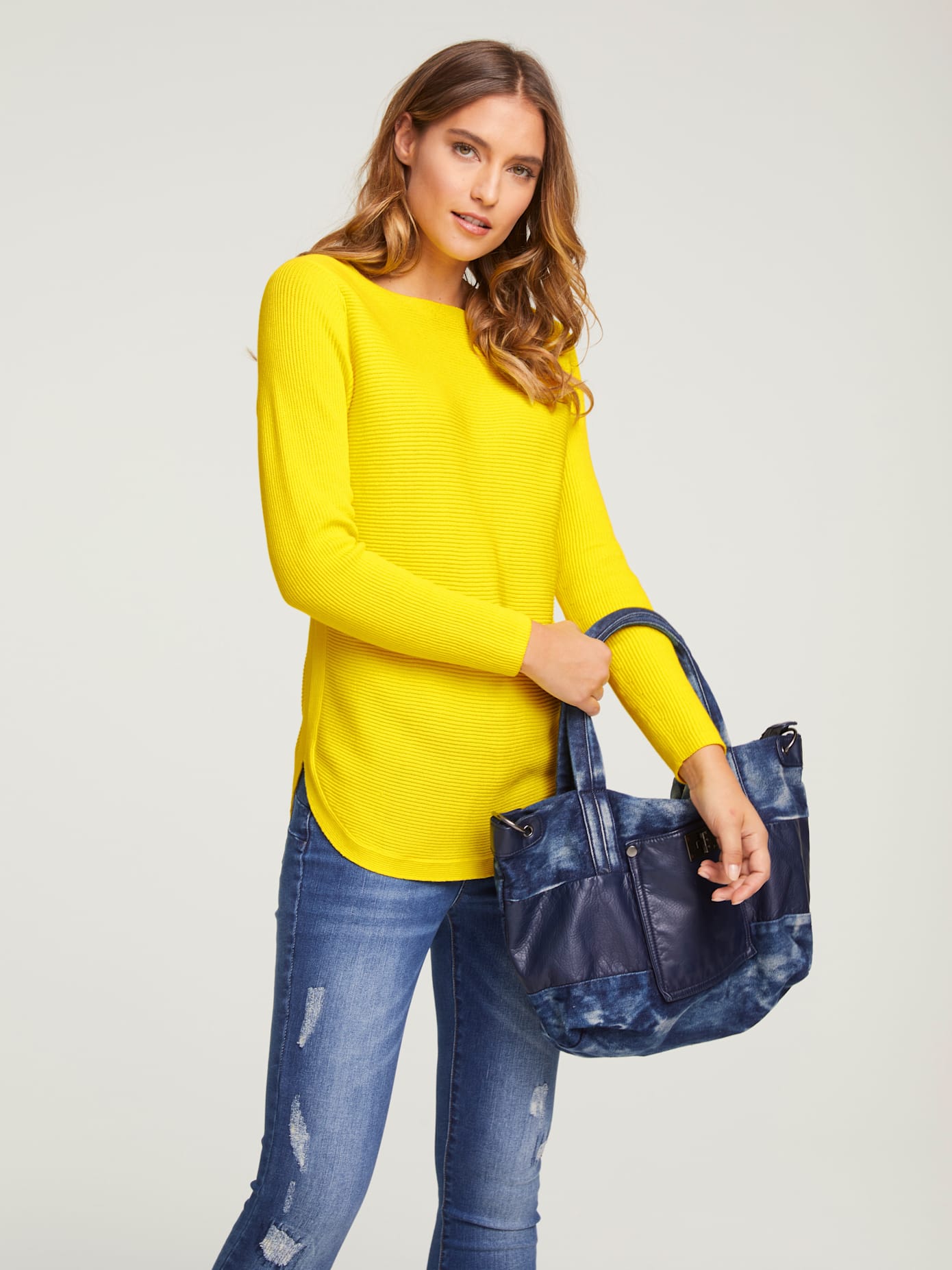 Pull en tricot fin look décontracté tendance