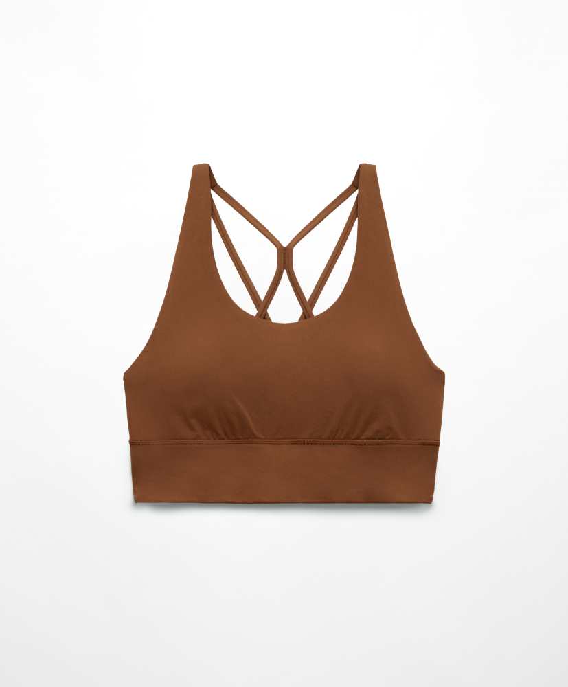 Sutiã esportivo com suporte médio para os seios.