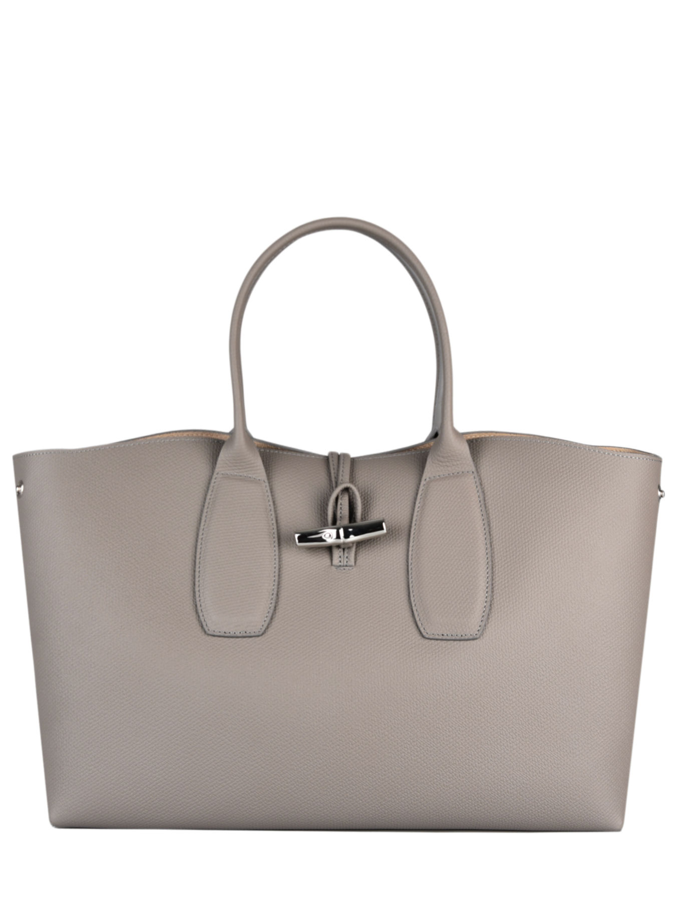 Sac port main L Roseau cuir LONGCHAMP
