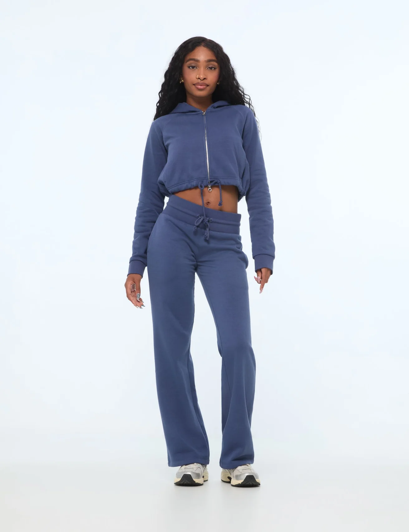 Jogging flare bleu ardoise