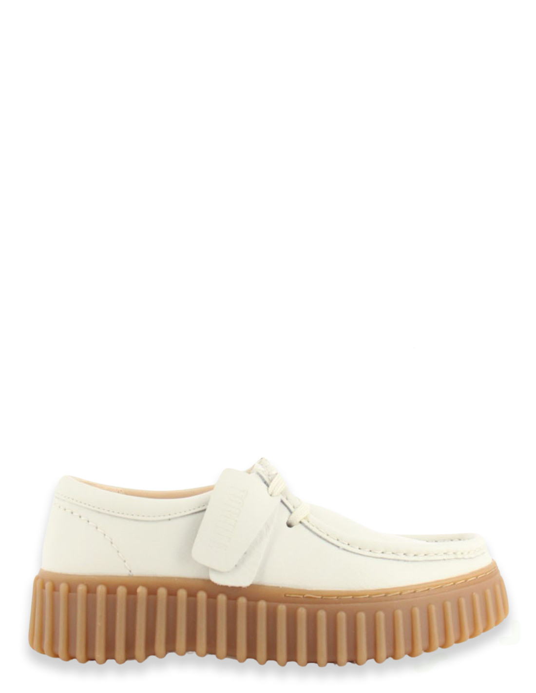 clarks Derby Femme Torhill Bee Off White Lea Nubuck