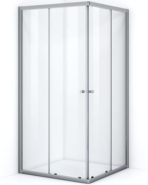 Ruby Essence Douchecabine | 100x100 cm Chroom Helder glas Schuifdeur Vierkant