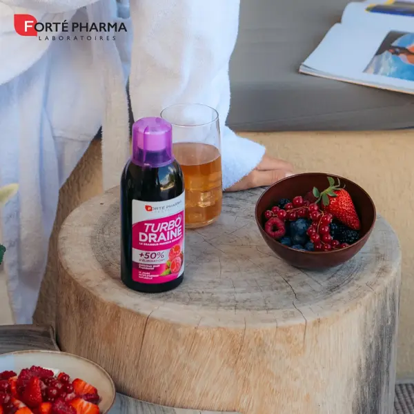 Forté Pharma TurboDraine Framboesa Emagrecimento Drenagem Eliminação 2x500ml