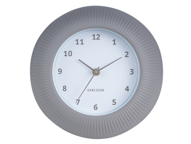 Wall Clock Tender Rib KA6048BL Misty blue