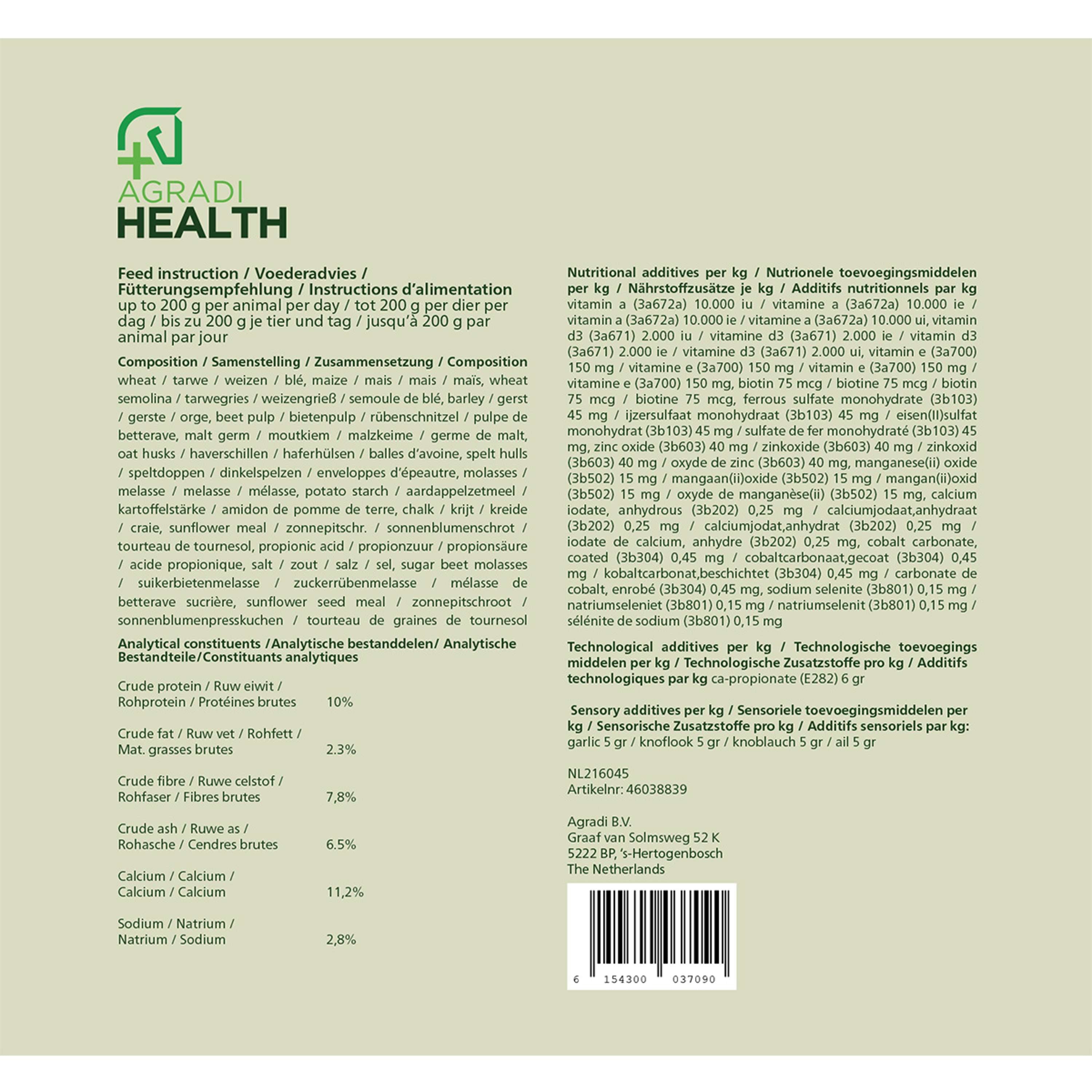 Agradi Health Beloningsbrok Knoflook
