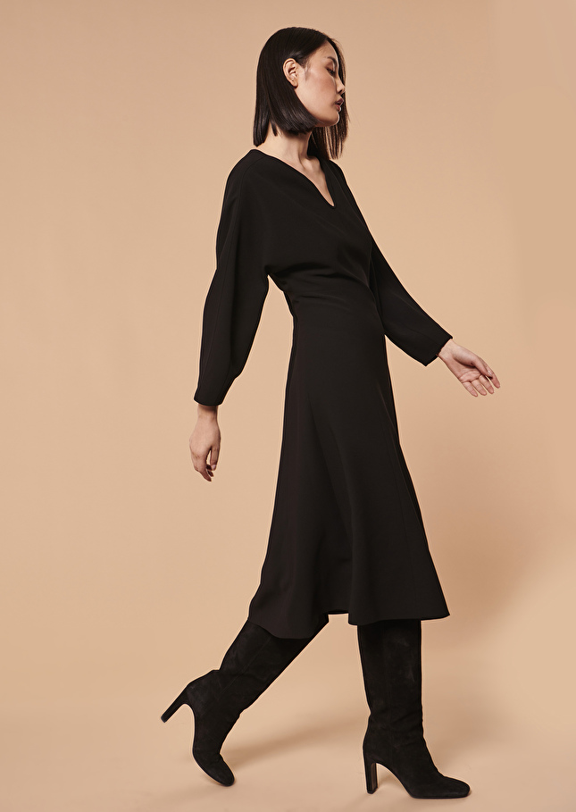 Robe Rexienoire en crêpe