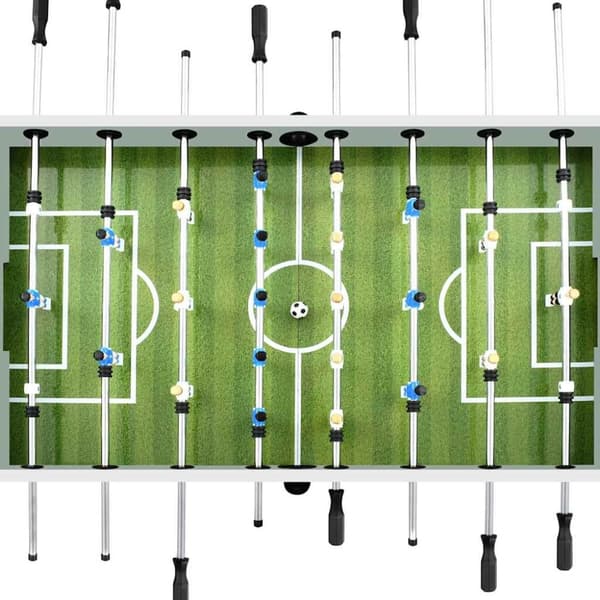 vidaXL Fotballbord stål 60 kg 140x74,5x87,5 cm hvit