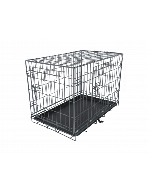 Adori Safety+ Bench Met 2 Deuren Grijs - Hondenbench