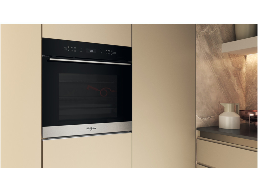 FORNO MULTIFUNÇÕES WHIRLPOOL WOI7A8FPT1SXA A  73L PIROLÍTICO E HIDROLÍTICO