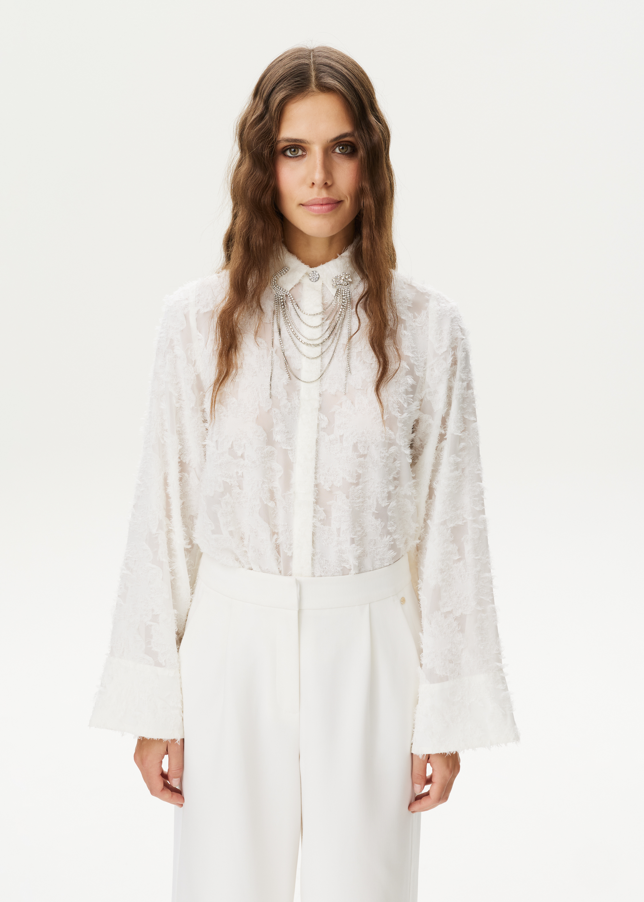 Blouse met bloemen