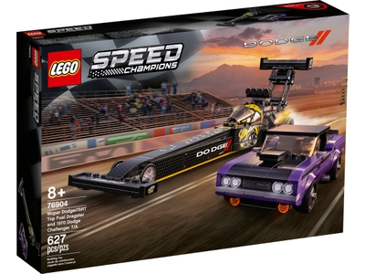 LEGO Mopar Dodge//SRT Top Fuel Dragster en 1970 Dodge Challenger T/A (76904)