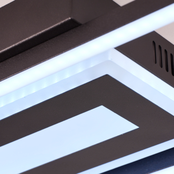 Brilliant plafondlamp Besson 24W 2900lm zwart