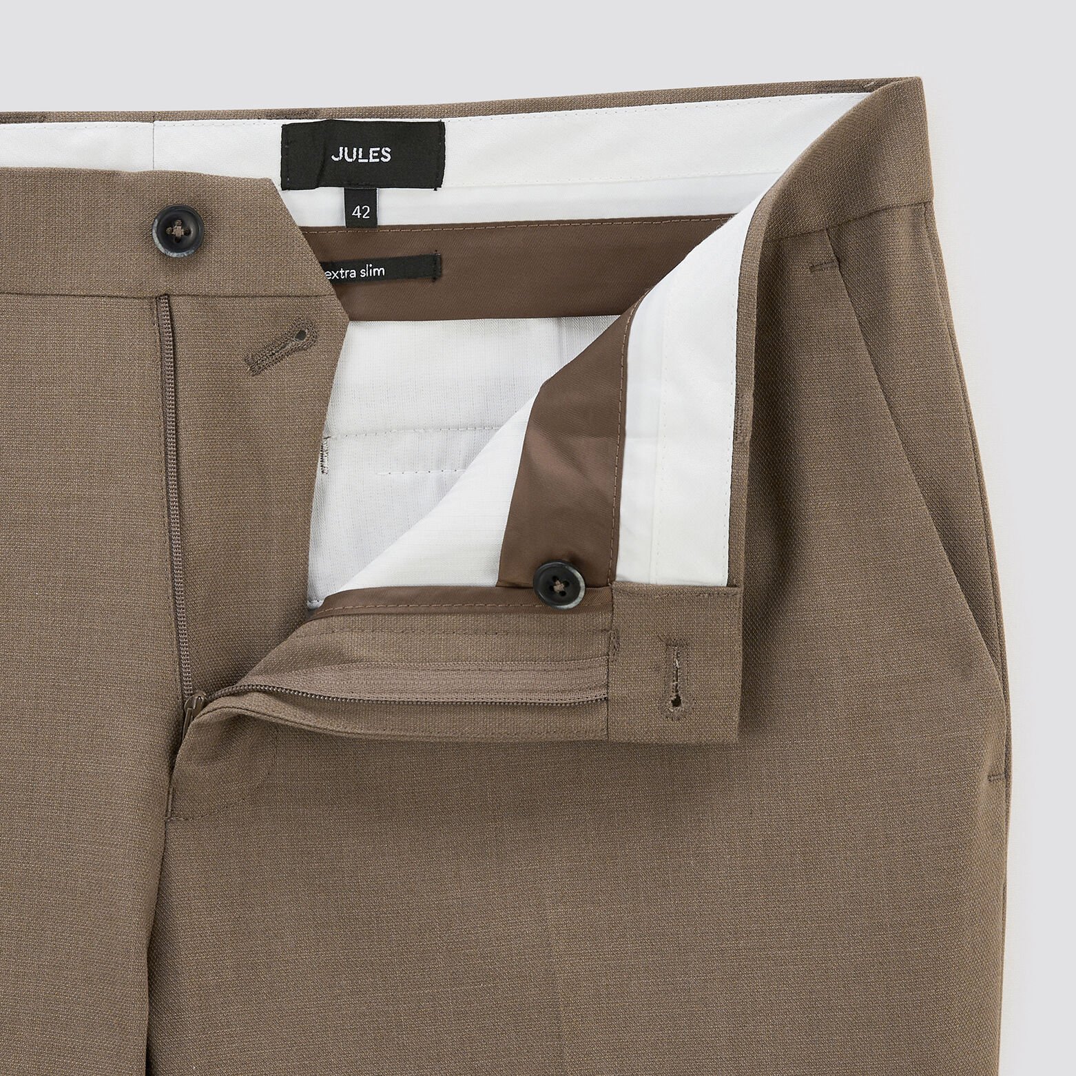 Pantalon de costume extra slim Beige