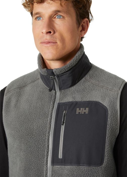 Panorama Pile Block Vest Men fleecevest