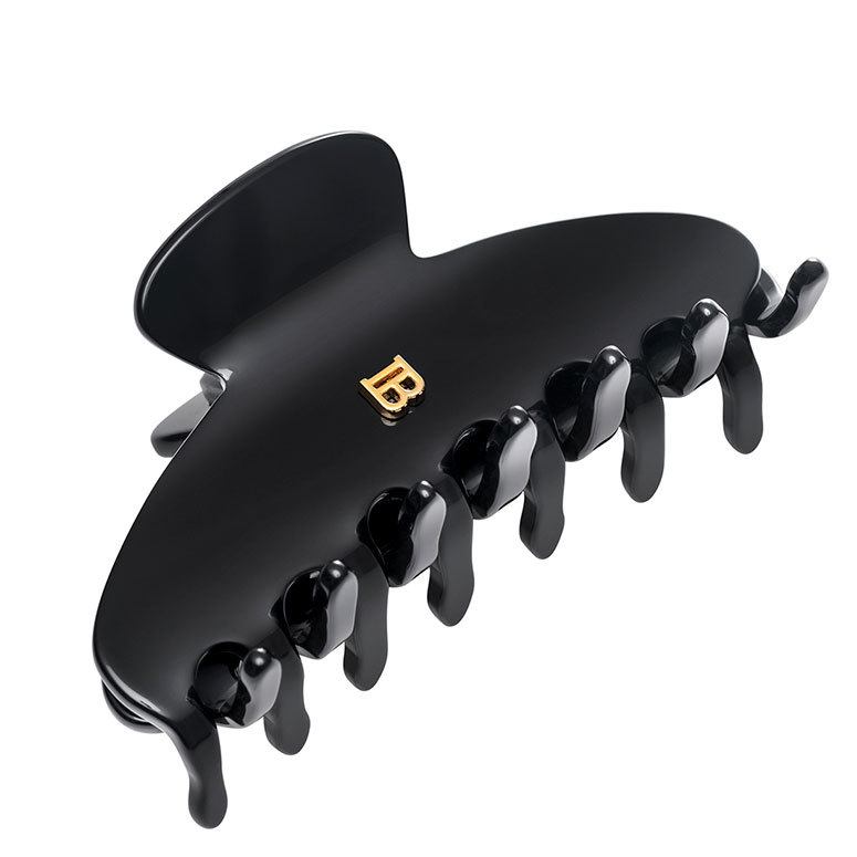 Balmain Cellulose Acetate Pince À Cheveux Medium Hairclip Black
