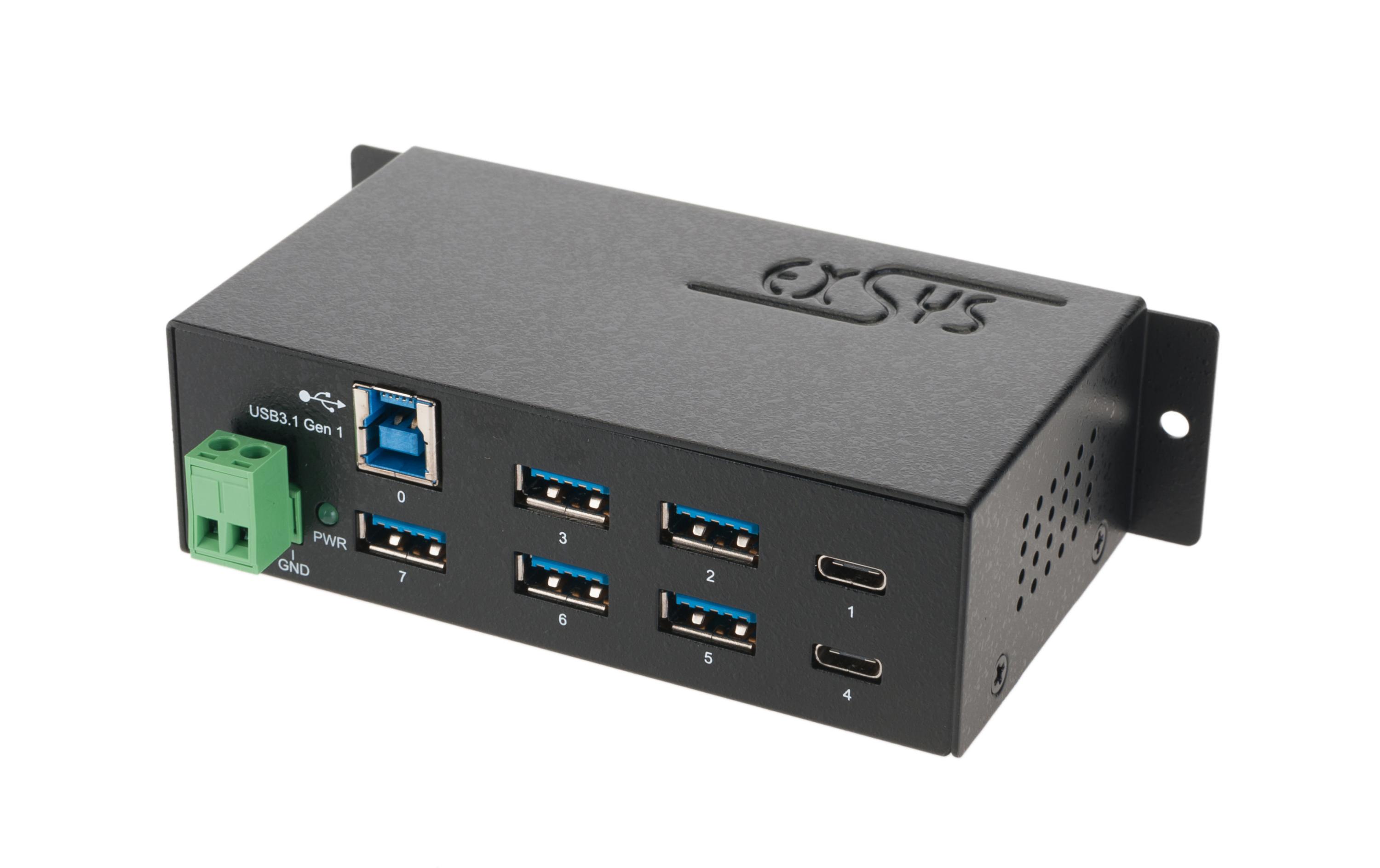 USB-Hub EX-1197HMS<br>7-Port-USB-3.0-Hub für Industrieanwendungen