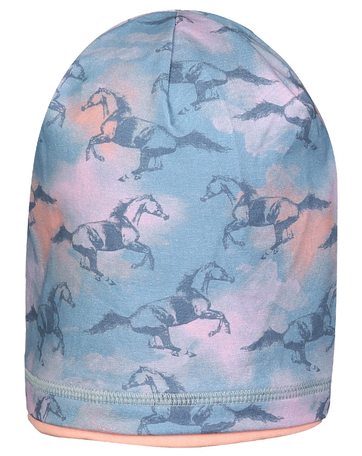 Beanie PFERD in blau/rosa