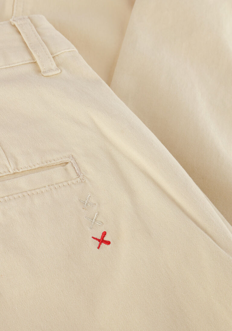 SCOTCH & SODA beige scotch & soda chino drift - garment-dyed stretch cotton twill chino