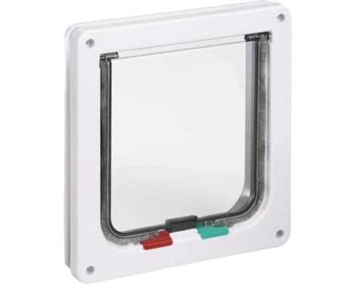 Karlie Porta kattenluik met 4-standensluiting, 19,2 x 20 x 5 cm, wit
