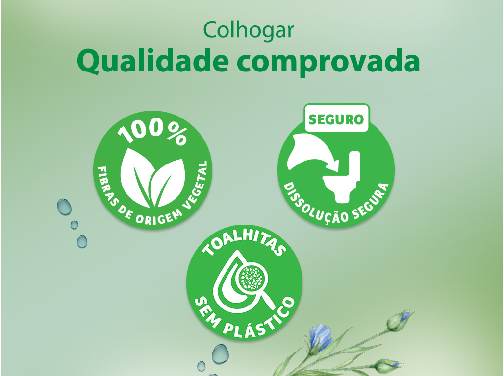 PAPEL HIGIÉNICO COLHOGAR HÚMIDO PURE 80UN