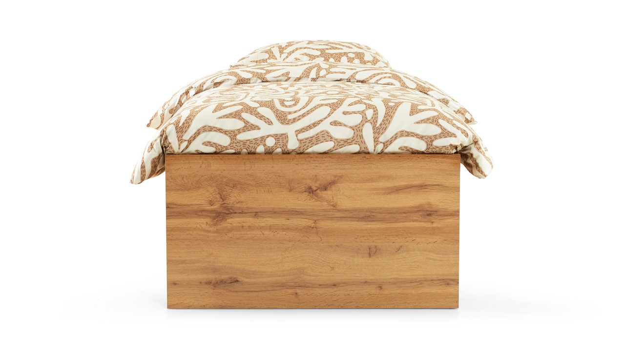 Opbergbed Barn met kleppen oak wotan