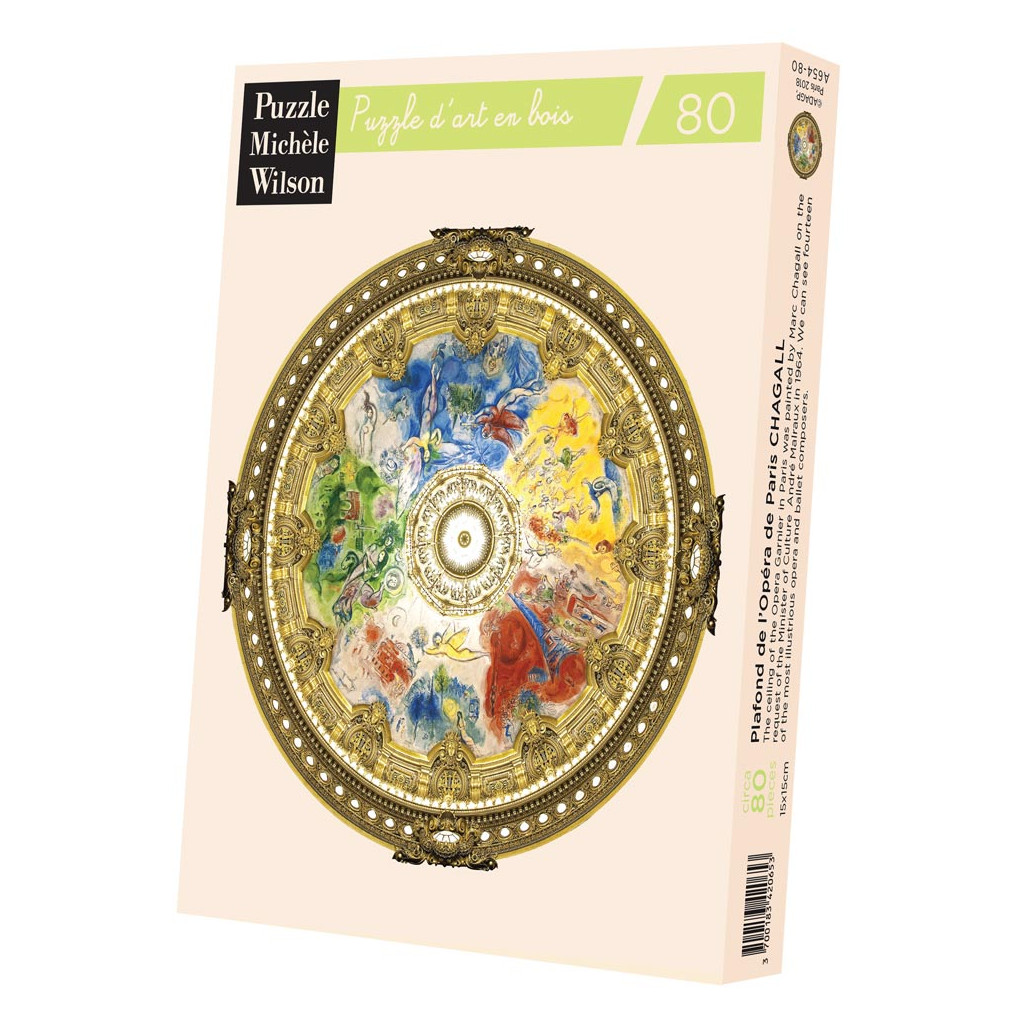 Puzzle - Marc Chagall - Plafond de L'Opéra de Paris - 80 Pièces