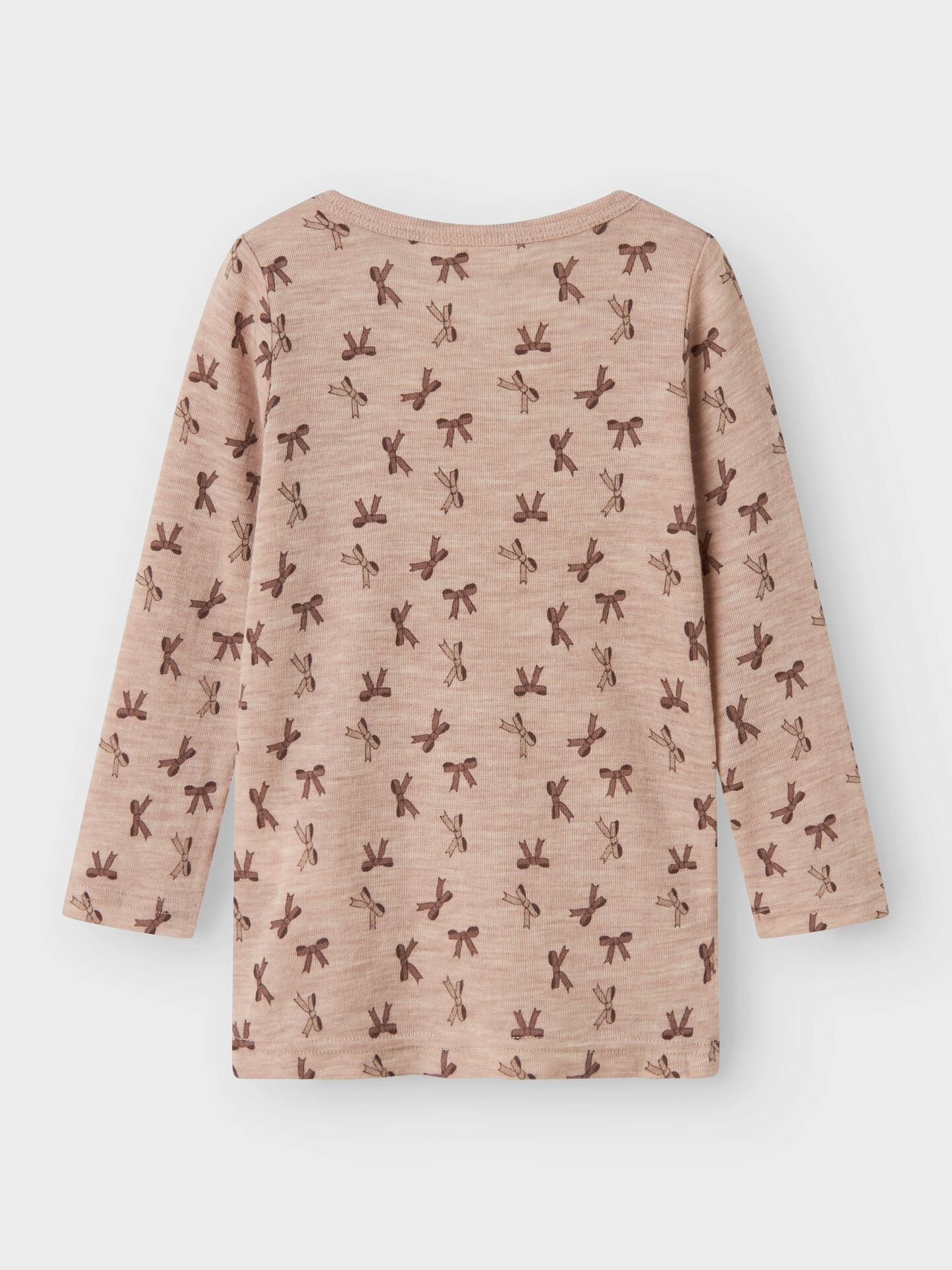 Wang Wool Rib Long Sleeve Top All Over Print
