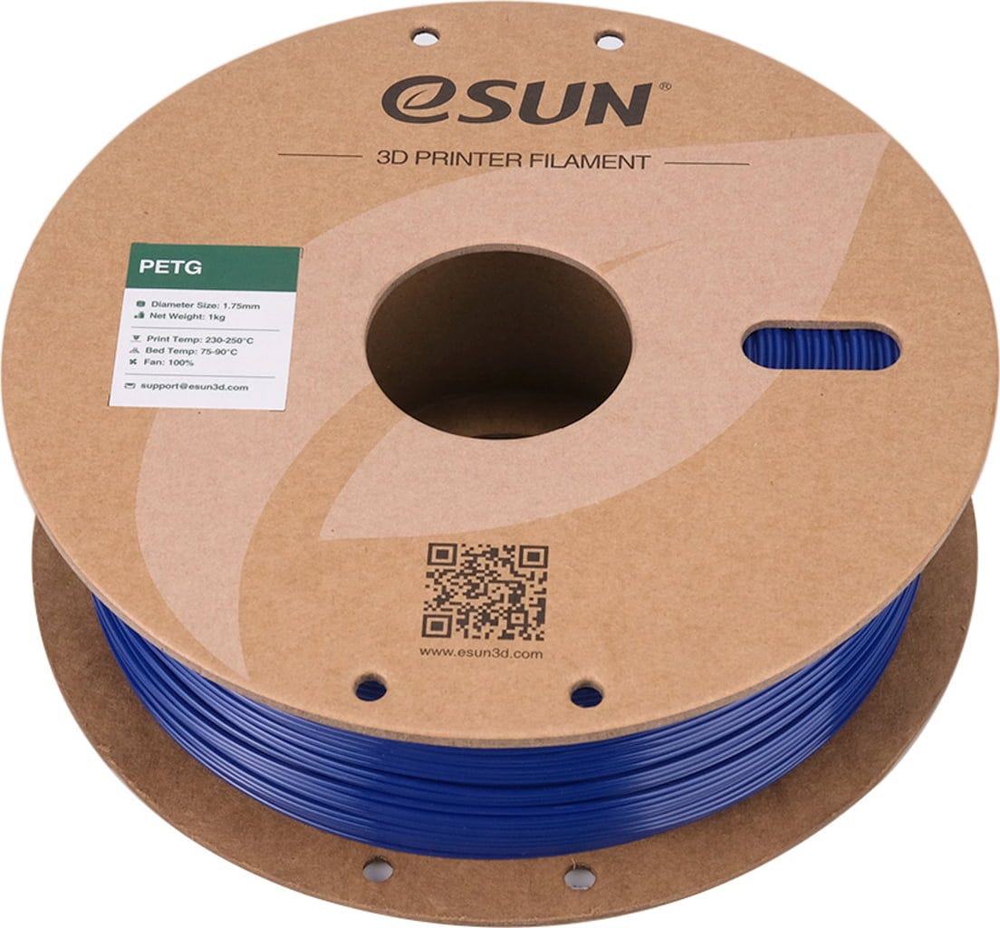 eSUN  PETG Blue, 1,75 mm / 1000 g    Lichtdurchlässiges Filament mit ausgezeichneter Schlagfestigkeit