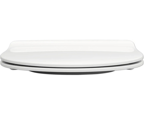 REIKA Mito toiletbril, wit, geborstelde koperen scharnieren, met soft-close mechanisme en Quick&Clean.