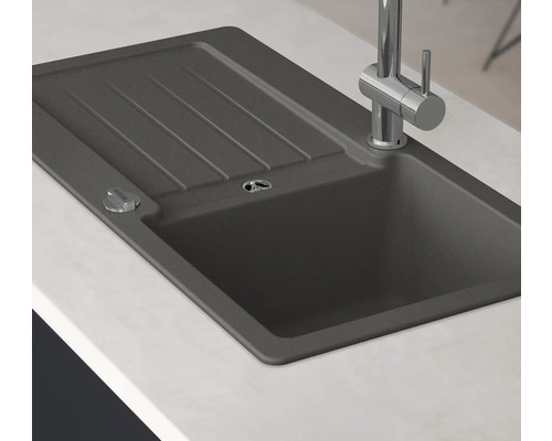 CENTA spoelbak Naos 45 860 x 435 mm donkergrijs NAOS 45 DG