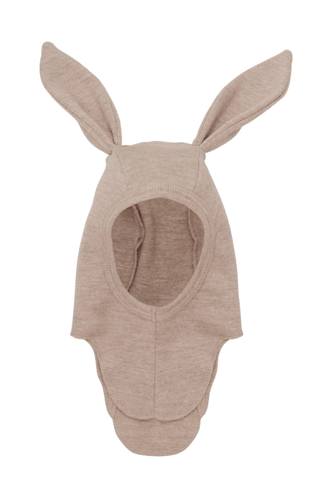 Huttelihut Balaclava Ears Wool Rib mahogany rose
