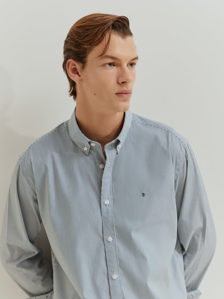 Camisa regular fit de algodão