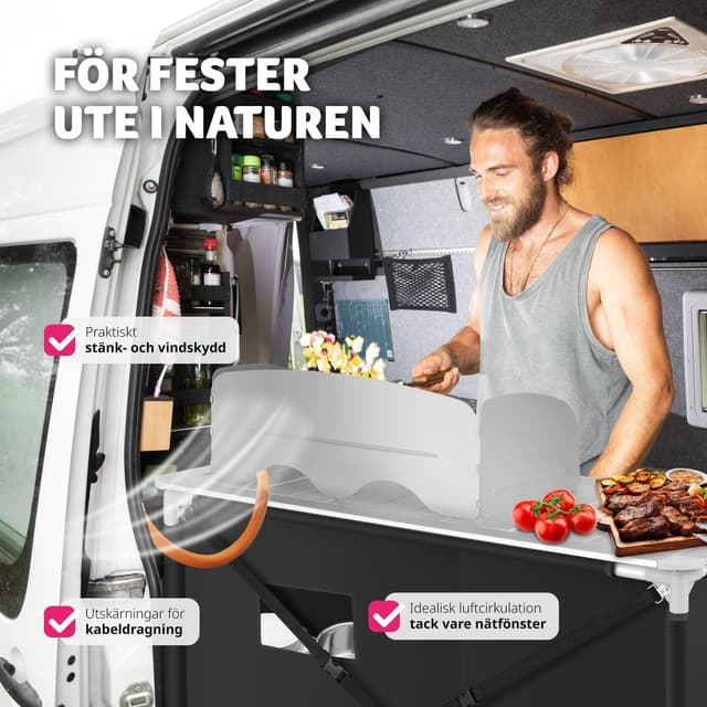 Udendørs køkken Luksus med 4 rum