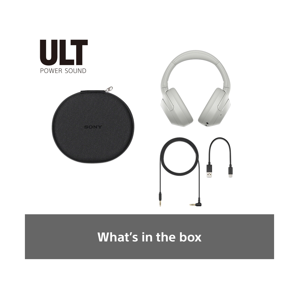 Sony ULT Wear trådløse around-ear hodetelefoner (hvit)