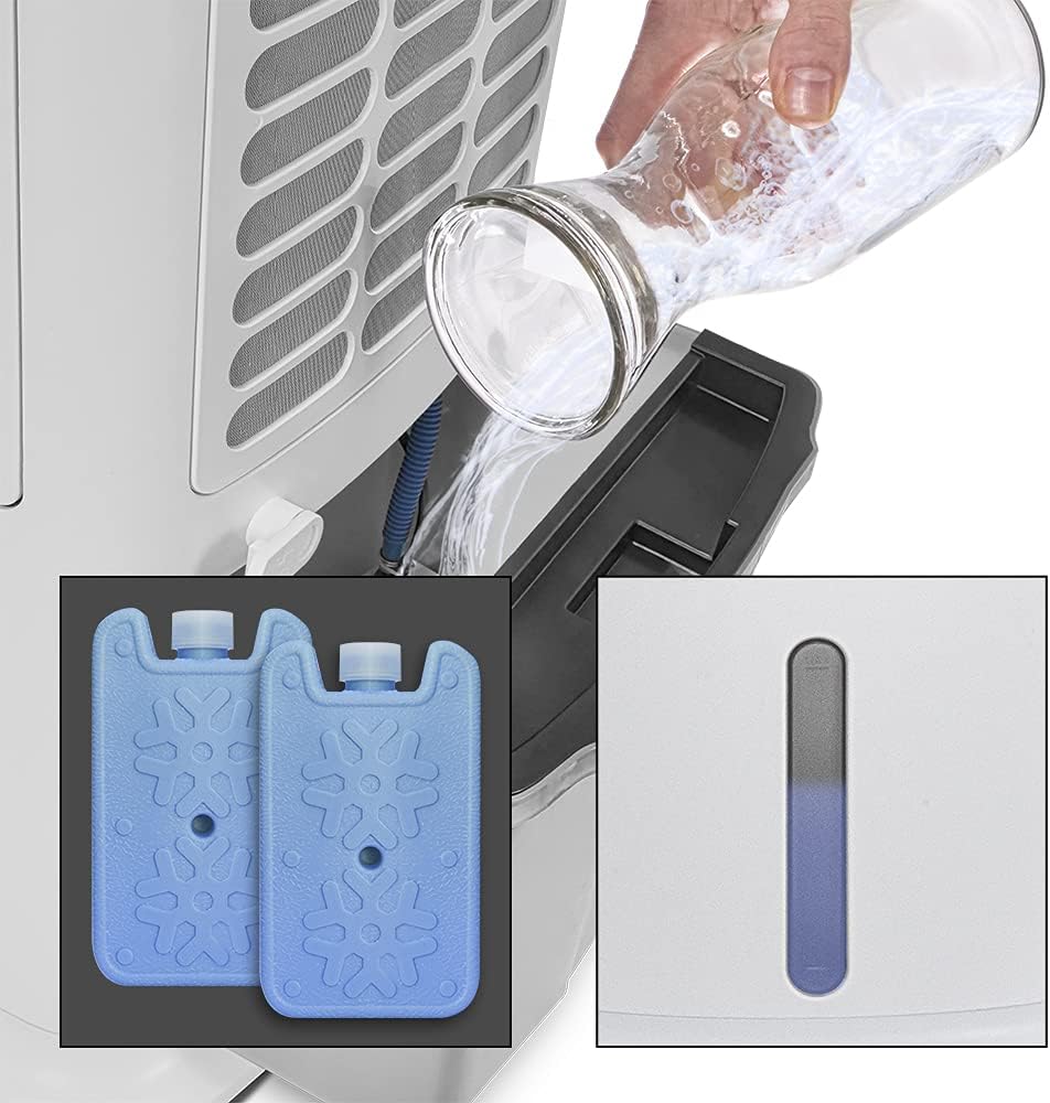 TROTEC PAE 45 4-in-1-Luftkühler Aircooler, Luftkühler Luftbefeuchter mobiles Klimagerät Klimaanlage Ventilator Lufterfrischung Verdunstungskühlung 10 l Tank