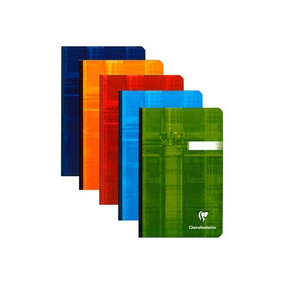 Clairefontaine - Carnet broché 11 x 17 cm - 192 pages - petits carreaux (5x5 mm) - disponible dans différentes couleurs