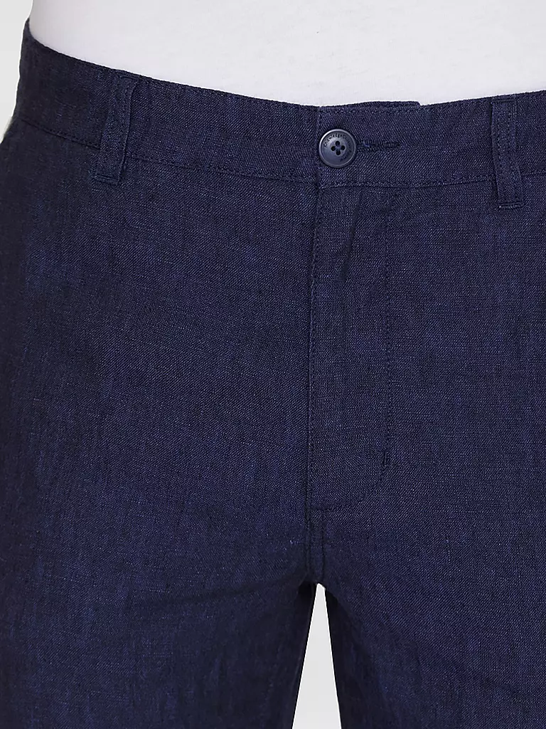 KNOWLEDGE COTTON APPAREL Leinenchino Loose Fit CHUCK blau